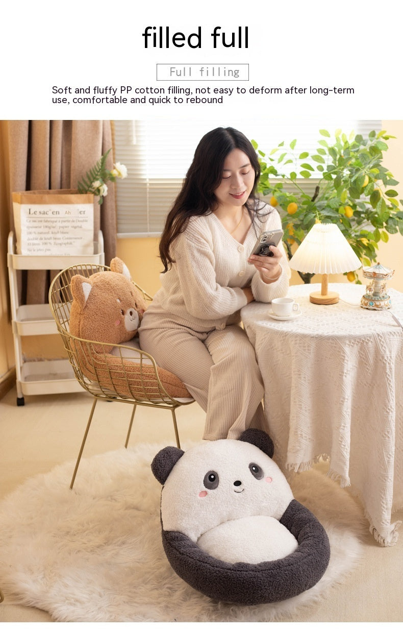 Animal Sofa Cushion Backrest Plush Seat Cushion