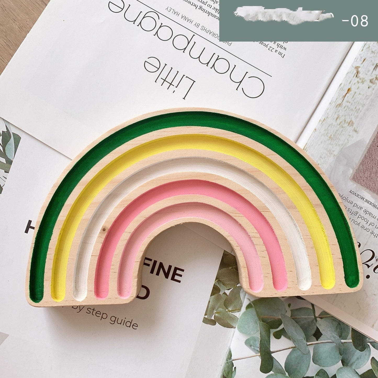 Home Home Decor Rainbow Building Blocks Crafts Children's Room Decoration