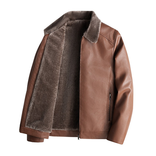 velvet leather jacket for men
