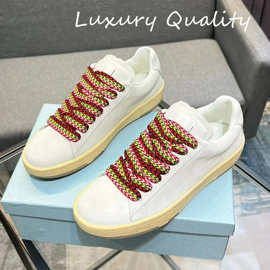2025 Winter Women's Flat Shoe Walking Shoes Sneakers Women Causal Shoes Solid Color Shoe Patchwork Lace-up Comfort