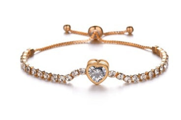 Accessories, draw bracelet, sleek minimalist inlaid zircon bracelet