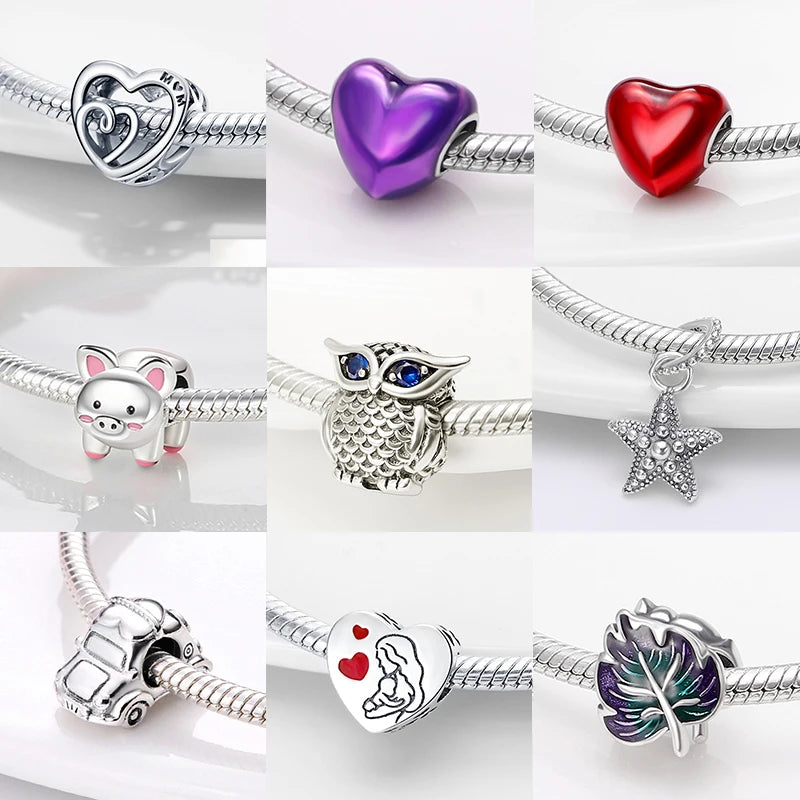 925 Original  Charms  Birthday Jewelry Gift