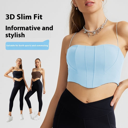 Sports Sleeveless With Braces And Breast Pad Yoga Underwear