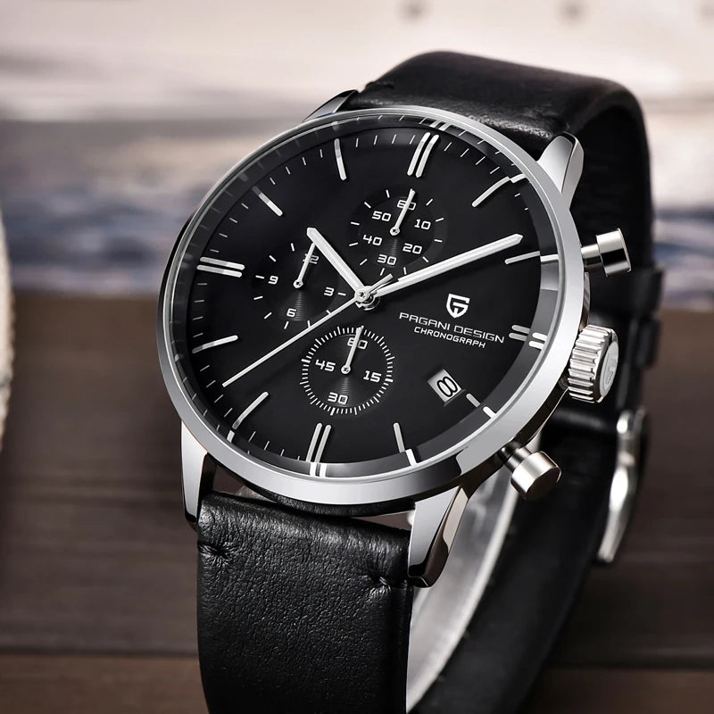2024 New PAGANI DESIGN Brand Luxury Watches For Men Automatic Date Watch Waterproof Chronograph VK67 Movement Relogio Masculino
