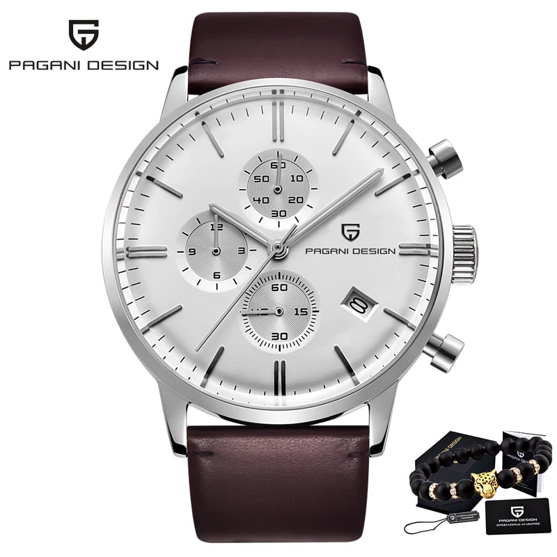 2024 New PAGANI DESIGN Brand Luxury Watches For Men Automatic Date Watch Waterproof Chronograph VK67 Movement Relogio Masculino