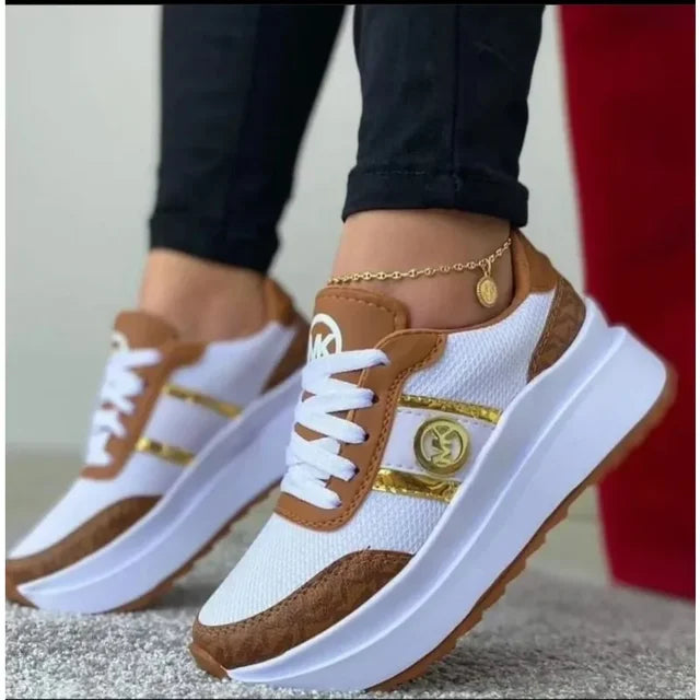 Women's  Sneakers  Lace-Up Flats