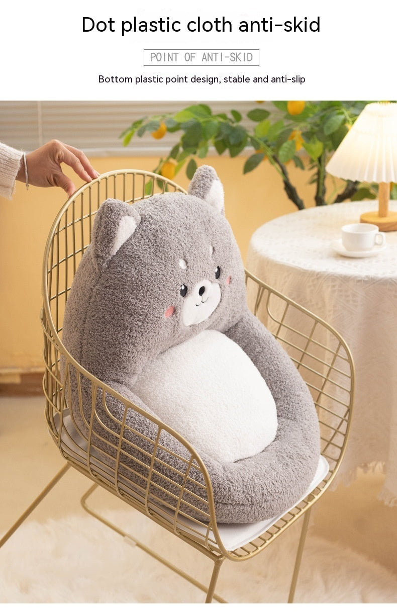 Animal Sofa Cushion Backrest Plush Seat Cushion