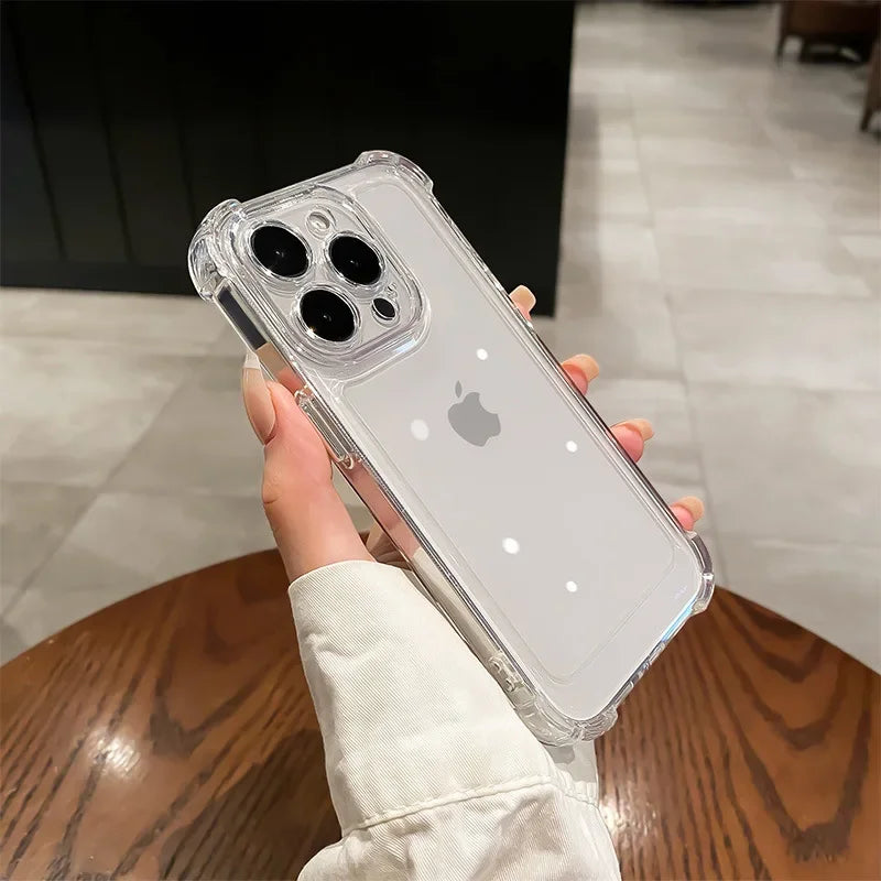 Case for iPhone 11 12 13 14 15 Pro Max Plus X XS XR Transparent Acrylic