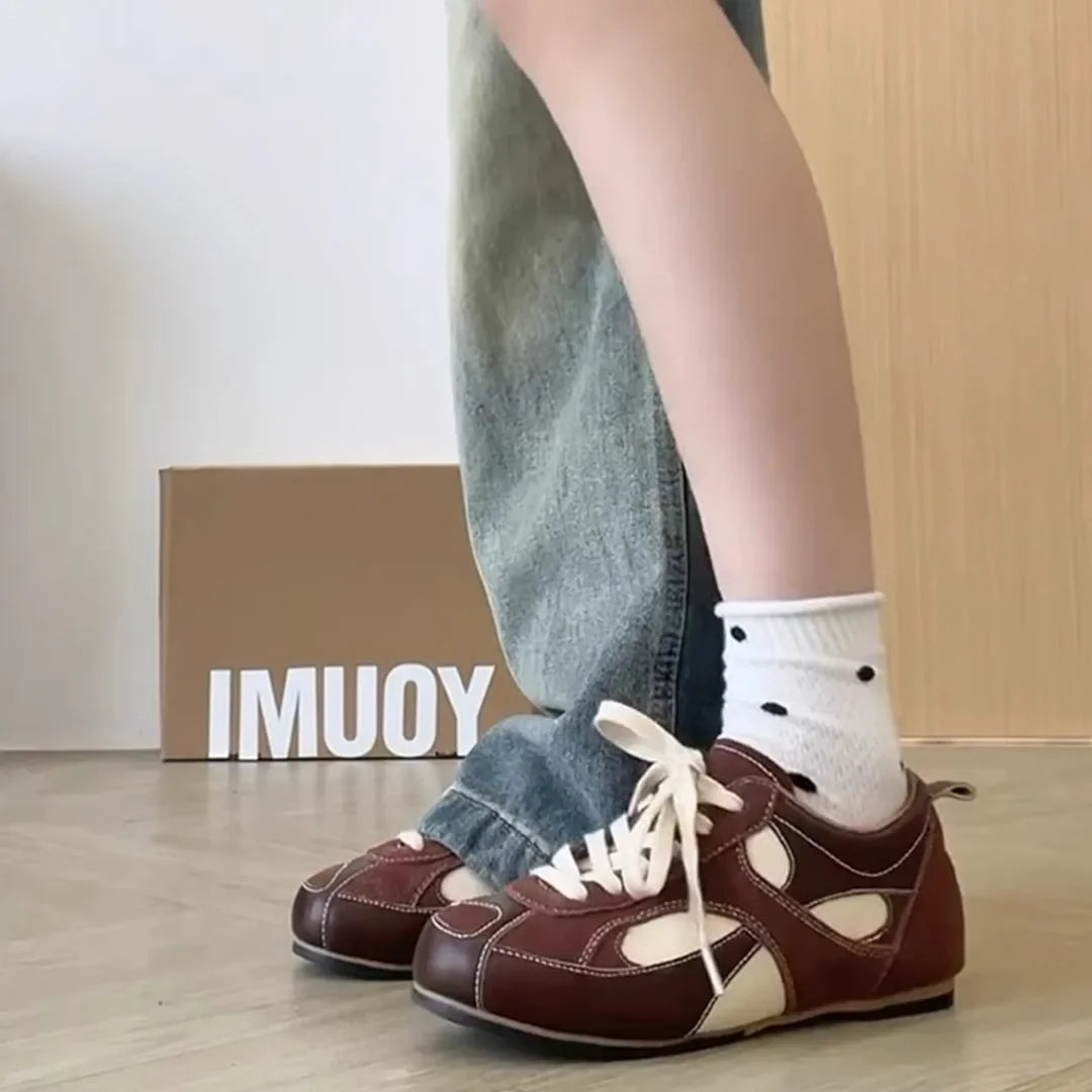 2024 Spring and Autumn Hot Selling New Flat Inside Increase Board Shoes Women Round Head Casual Shoes Sneaker Platform Shoes