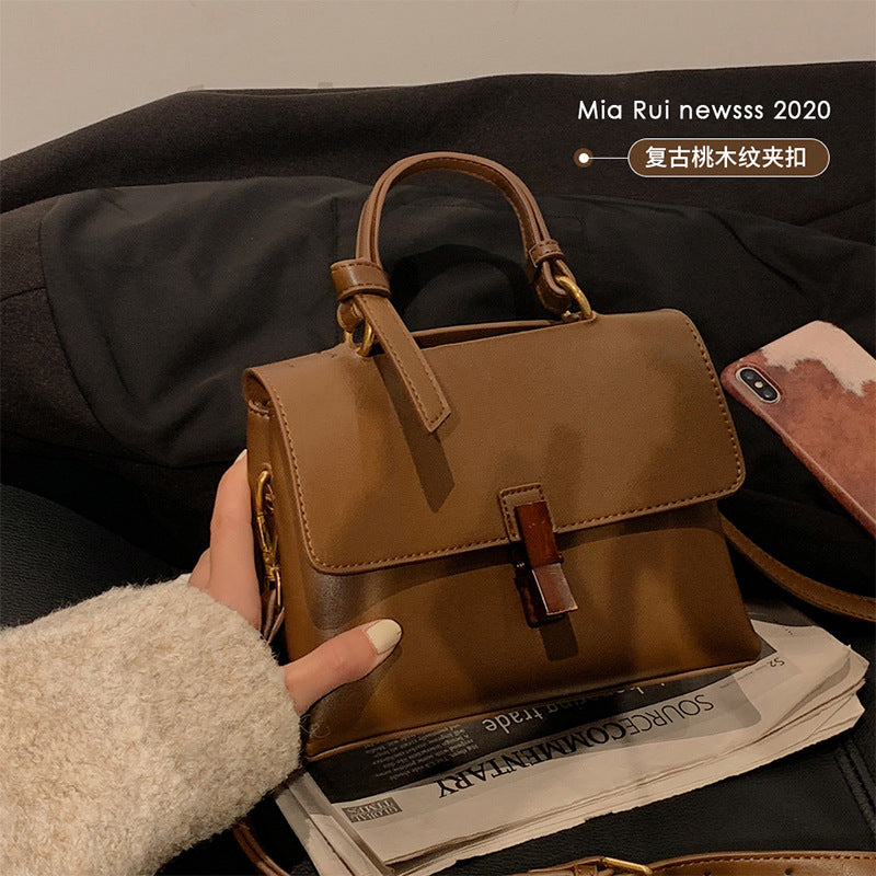 bag mahogany retro women's bag