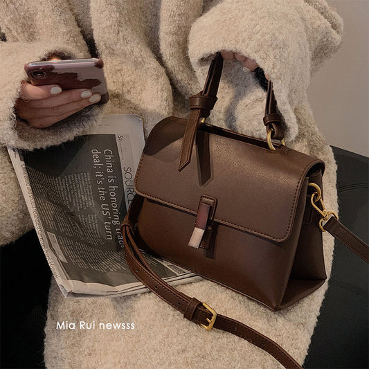 bag mahogany retro women's bag