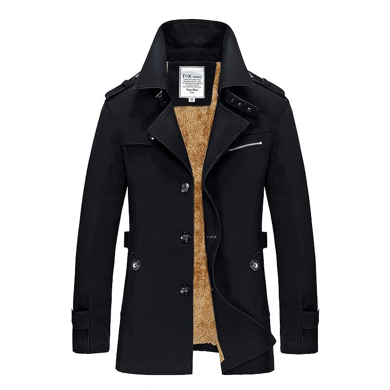 Men's  Black cotton jacket