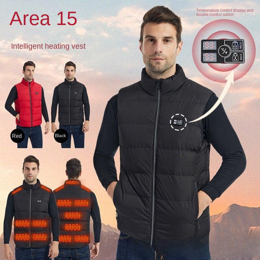 Electric heating vest, charging and keeping warm