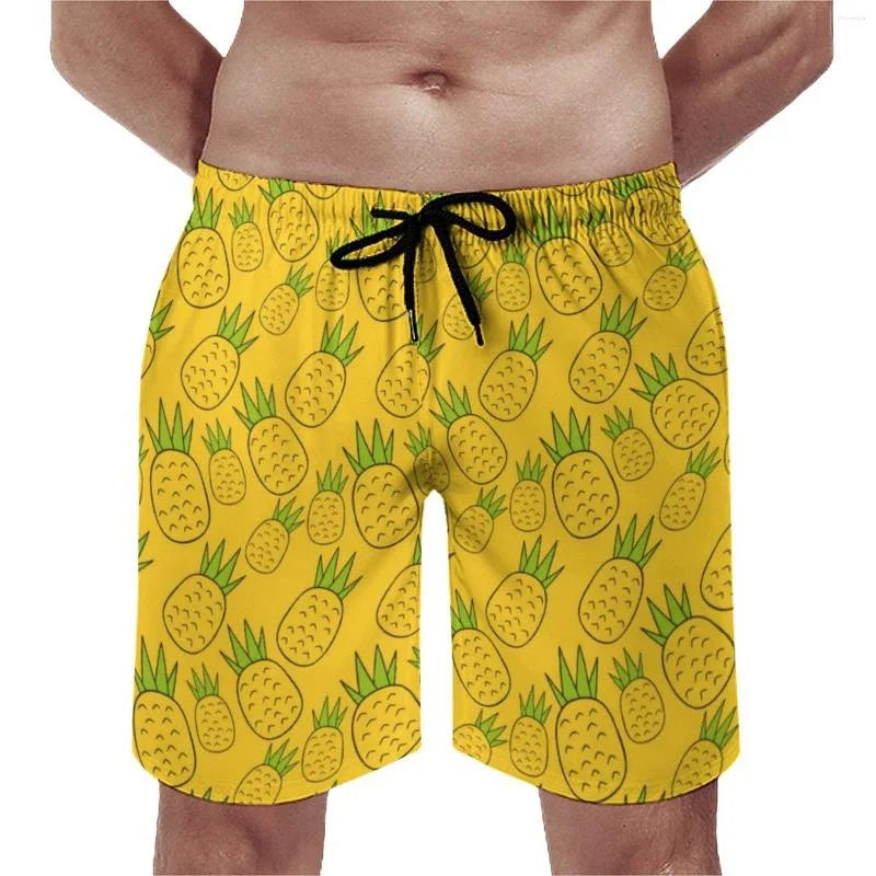 Harajuku Summer New 3D Printed Tropical Fruit Pineapple Beach Shorts For Men Children Fashion Pants Homber Funny Swimming Shorts