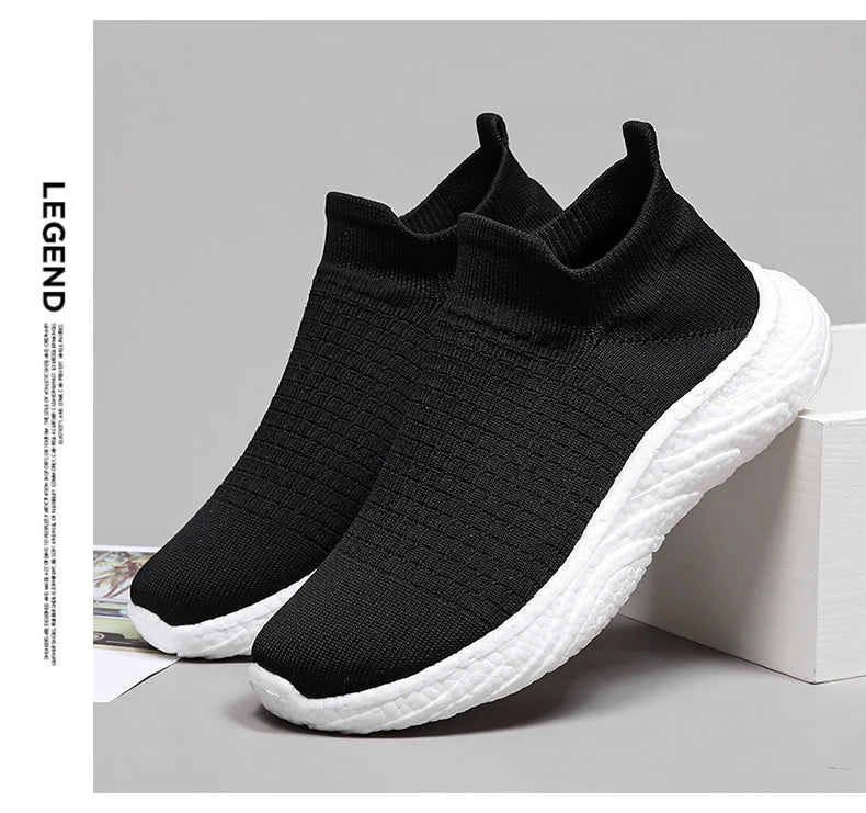 Womens Walking Shoes Slip on Running Shoes Lightweight Workout Gym Shoes Breathable Casual Sneakers