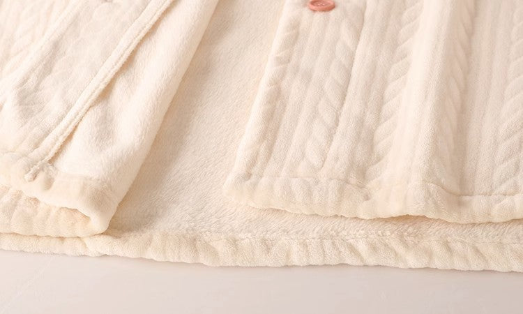 Women's Fashion Flannel Long Sleeve Warm Student Homewear Sets