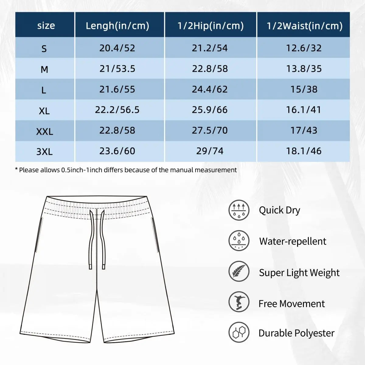 Van Halen Fashion Board Shorts Summer Cool Sports Board Short Pants Man Breathable Fashion Design Oversize Swimming Trunks