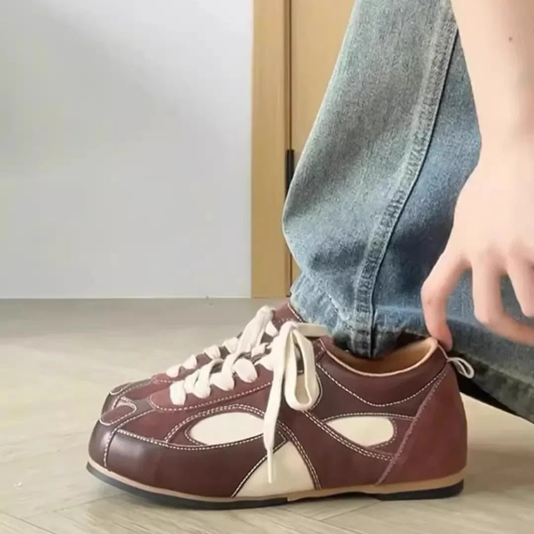 2024 Spring and Autumn Hot Selling New Flat Inside Increase Board Shoes Women Round Head Casual Shoes Sneaker Platform Shoes