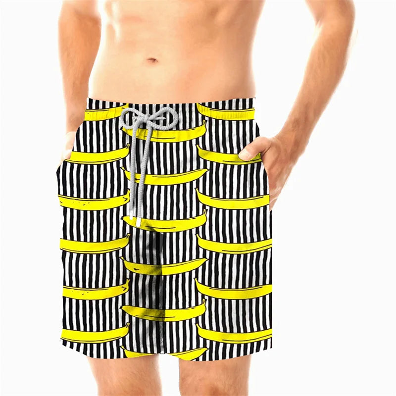 2024 Beach Shorts Pants Swimsuit Tropical Summer Casual Mens Swim Trunks 3D Print Board Shorts Cool Ice Shorts Ropa Hombre Pants