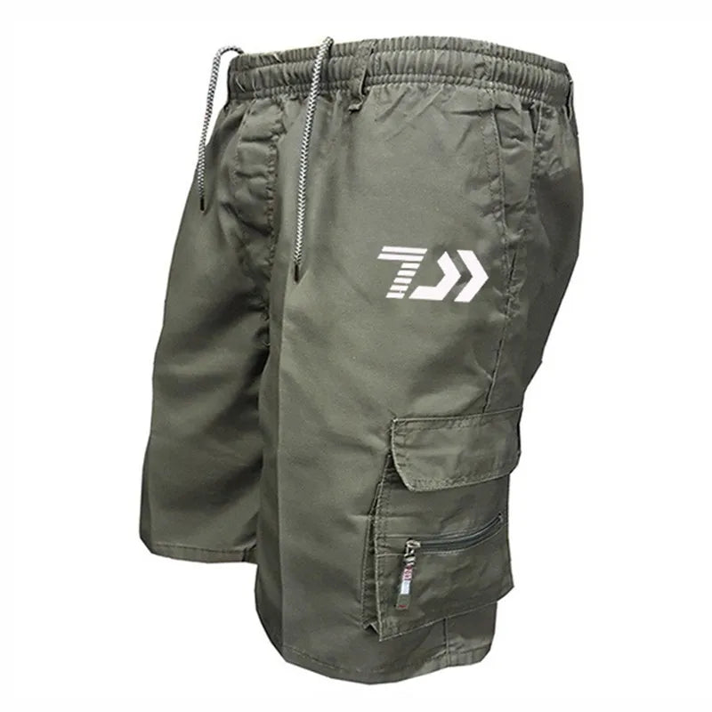 Summer Shorts Casual Beach Shorts Loose Cargo Shorts and Hiking Shorts Overalls Men's Bottoms Drawstring Trousers