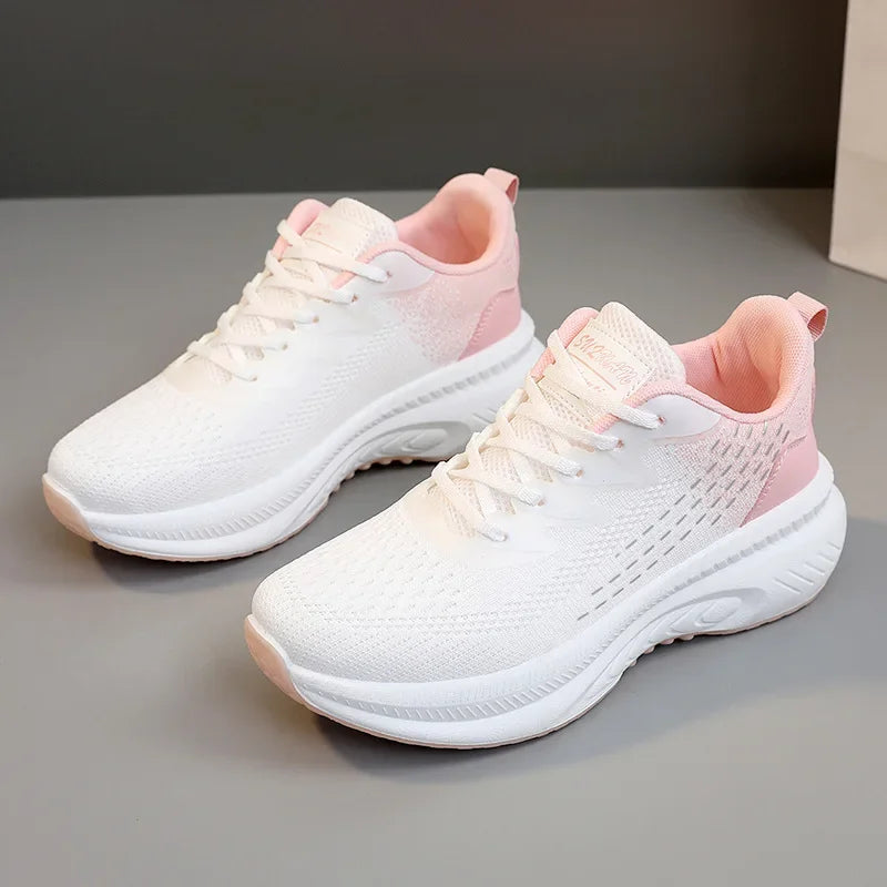 Women's Sports Shoes Women Casual Shoe Breathable Walking Mesh Flat Women Vulcanized Sneakers Female Footwear Sandalias De Mujer