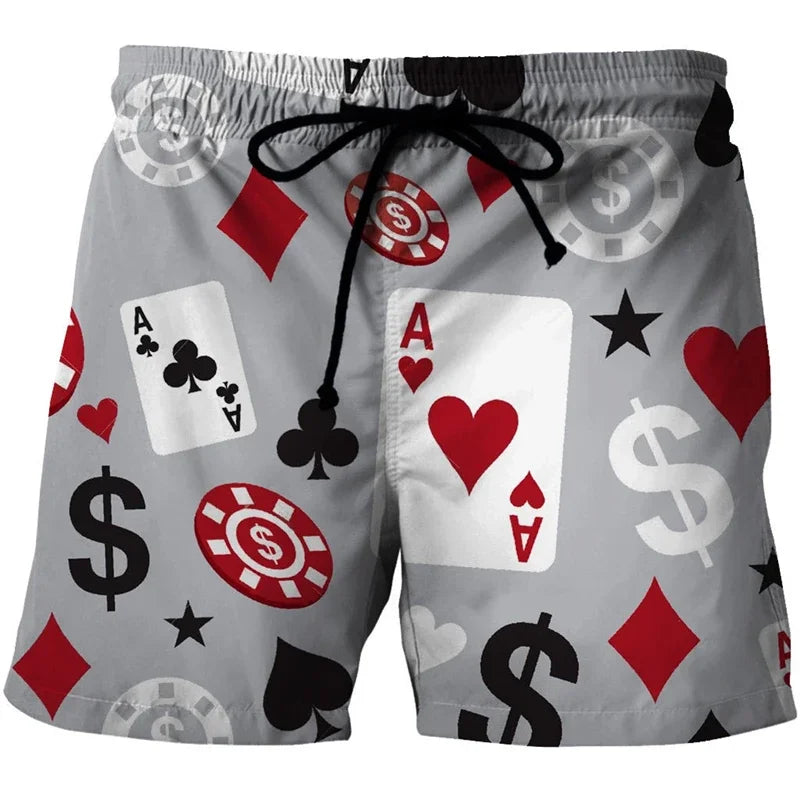 Summer Men Casual Shorts 3D Printed Beach Short Pants Cool Surf Swim Trunks Hawaii Swimsuit Ice Shorts Chilren Clothes Quick-dry