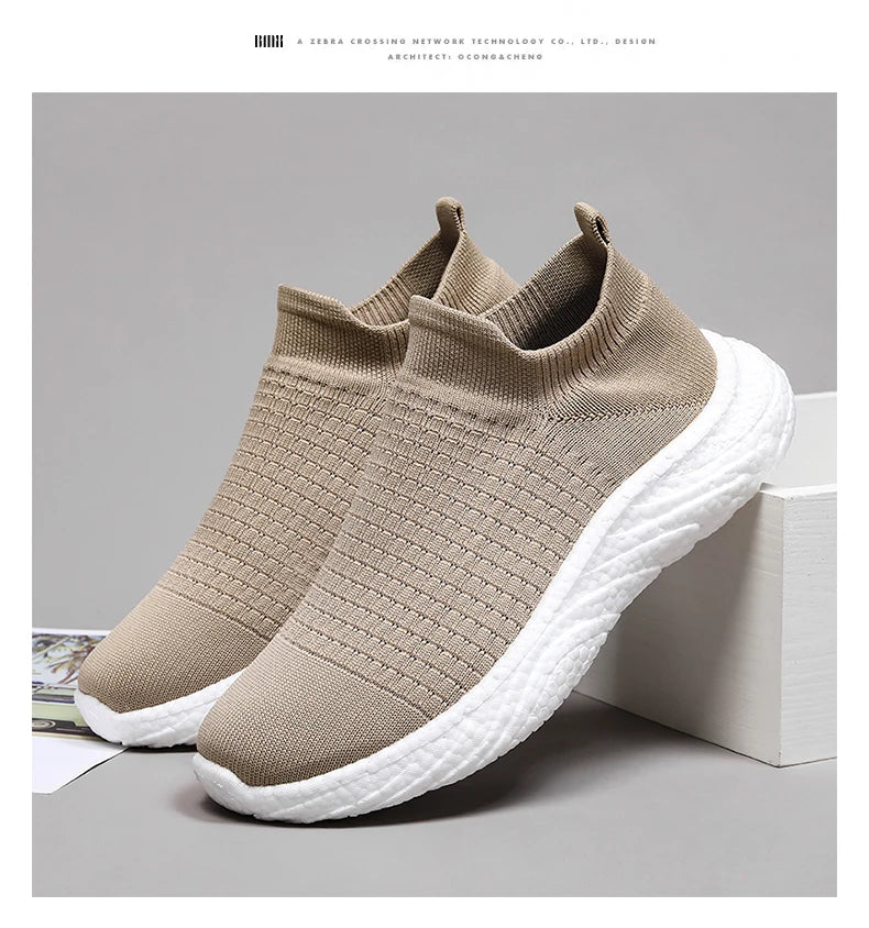 Womens Walking Shoes Slip on Running Shoes Lightweight Workout Gym Shoes Breathable Casual Sneakers